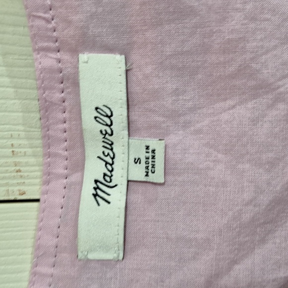 Madewell lined mini tank dress scoop neck button front - Small - Picture 2 of 11